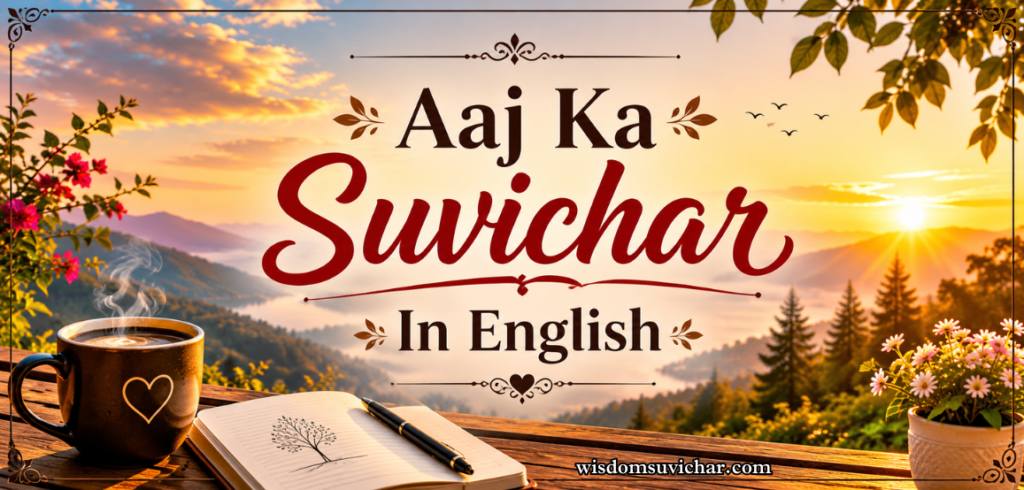 70+ Best Aaj Ka Suvichar In English | Positive Thoughts for a Better Day – Wisdom Suvichar 70+ Best Aaj Ka Suvichar In English | Positive Thoughts for a Better Day – Wisdom Suvichar