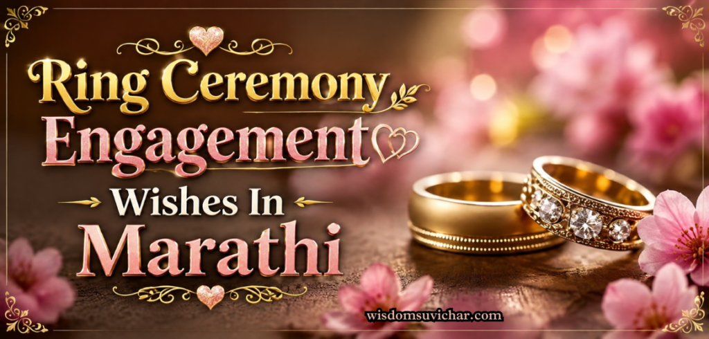 60+ Best Ring Ceremony Engagement Wishes In Marathi | हृदयस्पर्शी साखरपुडा शुभेच्छा मराठीत – Wisdom Suvichar