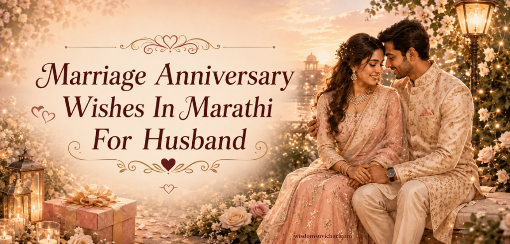 120+ Best Marriage Anniversary Wishes In Marathi For Husband | प्रेमळ शुभेच्छा – Wisdom Suvichar
