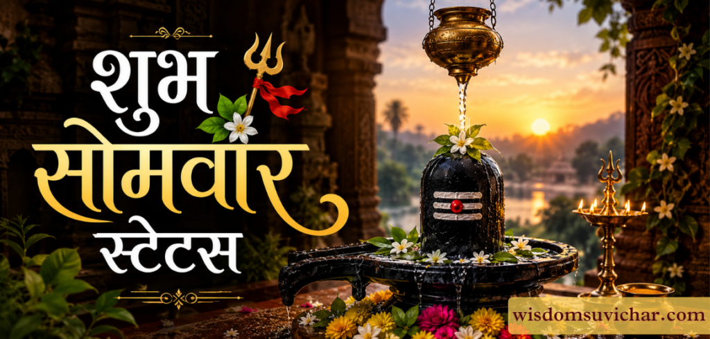 60+ Best शुभ सोमवार स्टेटस | खूबसूरत, पॉजिटिव और दिल छू लेने वाले सोमवार स्टेटस – Wisdom Suvichar 60+ Best शुभ सोमवार स्टेटस | खूबसूरत, पॉजिटिव और दिल छू लेने वाले सोमवार स्टेटस – Wisdom Suvichar