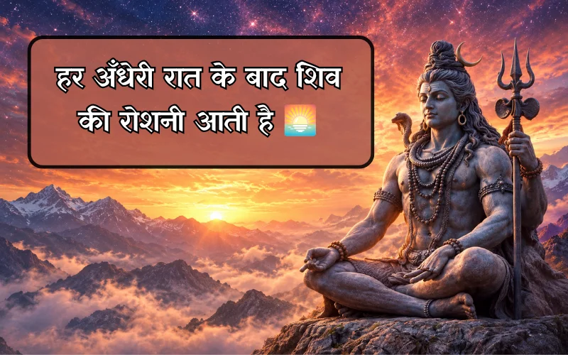 Inspirational Trust Lord Shiva Quotes In Hindi