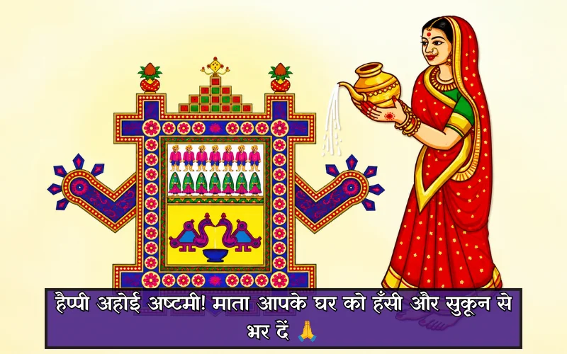 Happy Ahoi Ashtami Wishes In Hindi