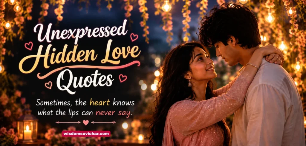 220+ Unexpressed Hidden Love Quotes: Heart Touching Lines